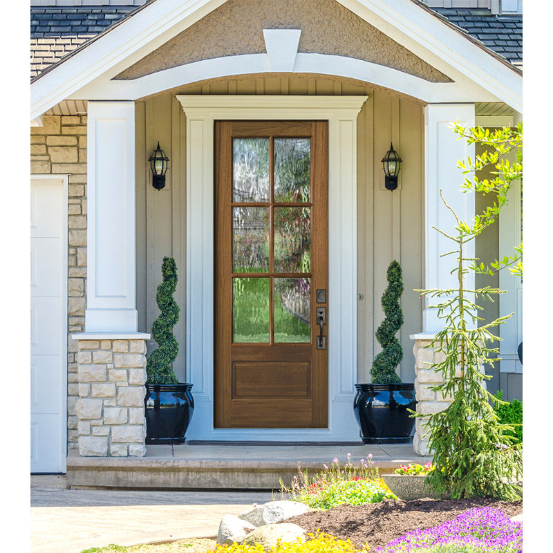 Knockety Unfinished Mahogany Wood Slab Front Entry Door Wayfair